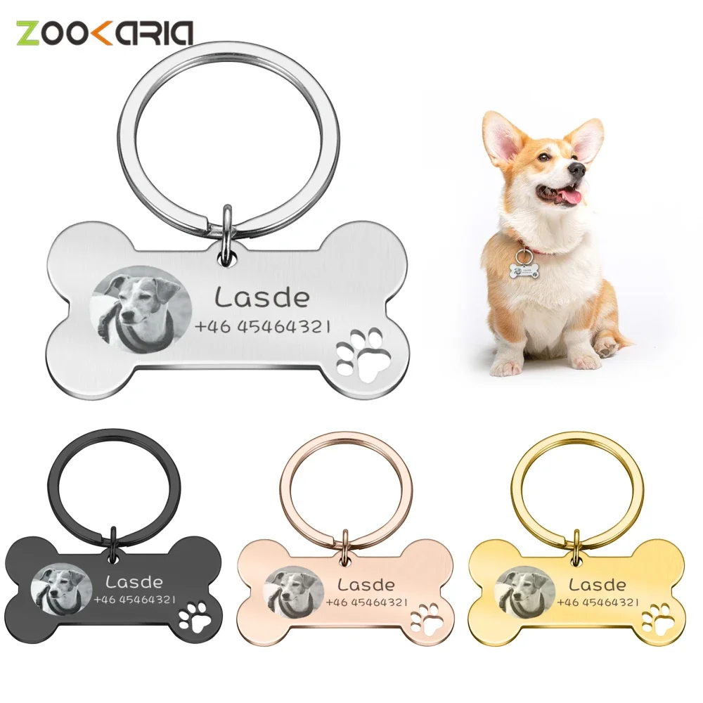 Идентификационная бирка для домашних животных с бесплатной гравировкой