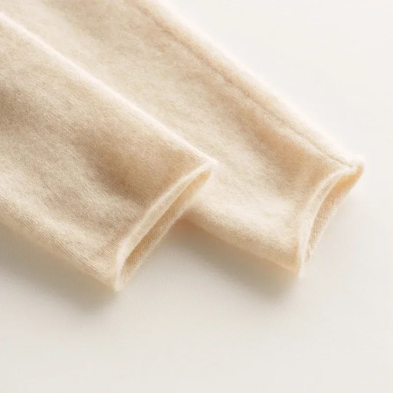 Женский кашемировый свитер из овечьей шерсти трикотажный кардиган с круглым