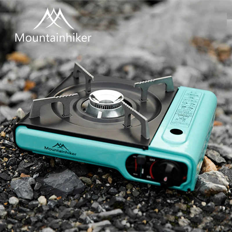 Mountainhiker Cassette Stove Foldable Camping Cooking Butane Stove Windproof Adjustable  Hiking Picnic Equipment for BBQ Travel