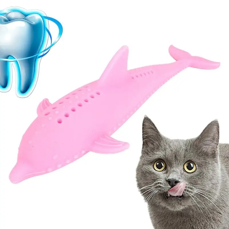 

Cat Chew Toys For Indoor Cats Fish Shape Kitten Chewing Toy Rubber Cat Nip Toys Pet Toys For Indoor Cats Promotes Kitten