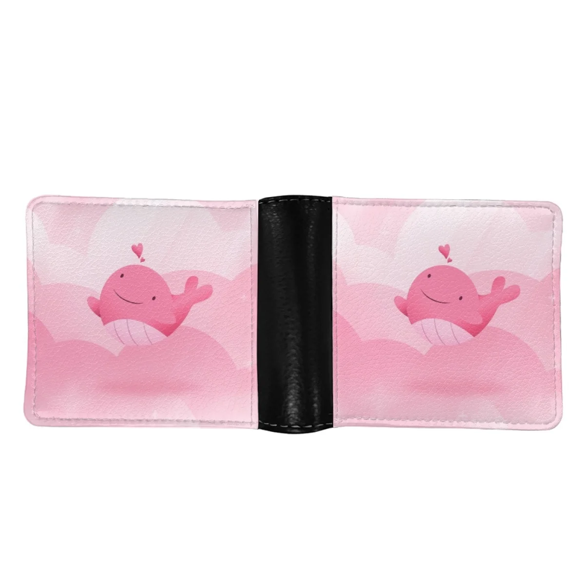 New Cute Dolphin Female Purse Design DIY Portable Money Bag for Women Kawaii Style Cartoon Casual Foldable Wallet Holiday Gifts