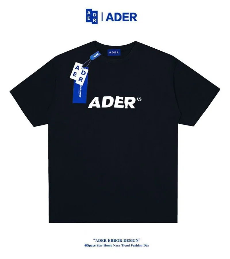 

ADER ERROR Korean Minority Design Short-sleeved Men's and Women's Basic Letter Printing Loose Lazy Style Half-sleeved T-shirt