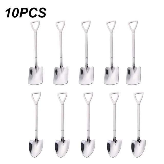 

2023New Silver Cutlery Set Stainless Steel Silver Spoons Cutlery Set Kitchen Tableware Silver Dinnerware Set Spoon Dropshipping