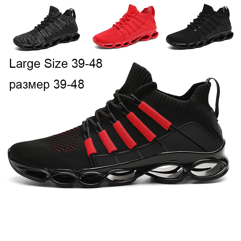 

Summer Men's Casual Sneakers Running Sport Shoes Breathable Male Tennis Shoes Trainers Walking Jogging Sneakers Large Size 39-48
