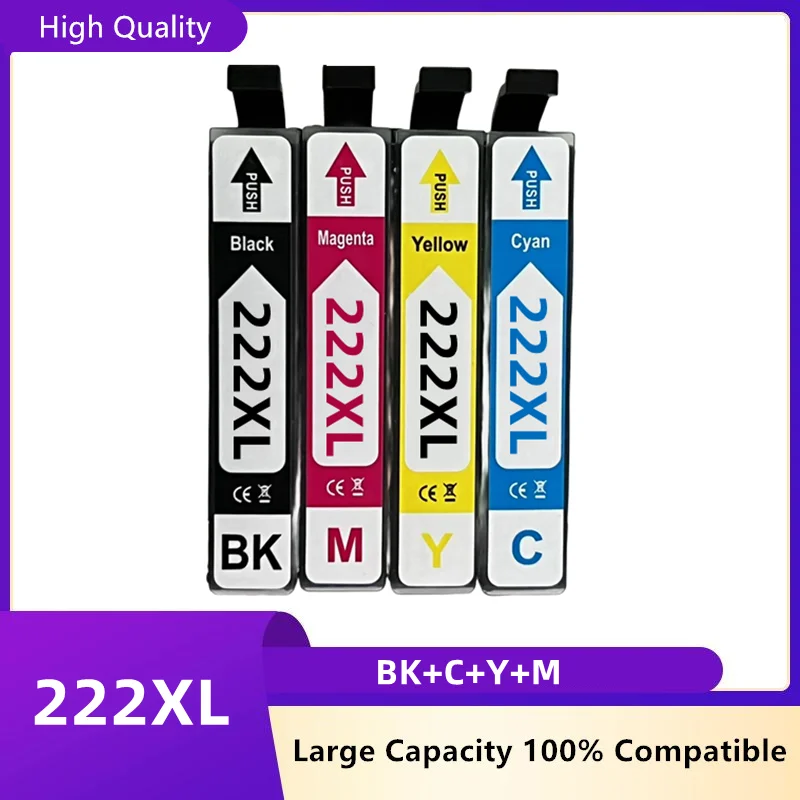 Совместим с Epson 222XL T222XL T222 222, чернильный картридж для фото/фотографических принтеров
