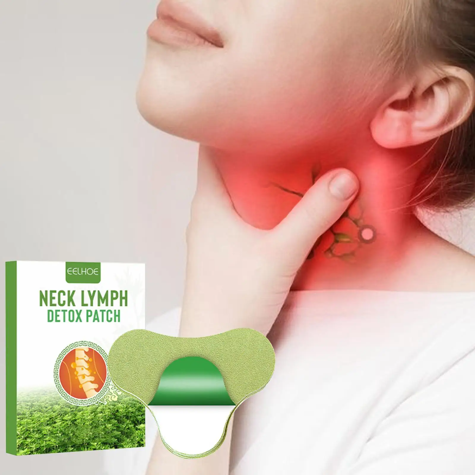 

12 шт./компл. пластырь для лимфатической детоксикации шеи, подмышек и талии