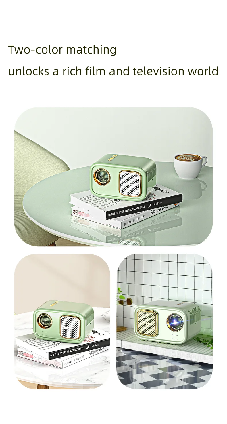 Touyinger K1W Портативный проектор Android Wifi 3D Мини для домашнего кинотеатра Поддержка 4K