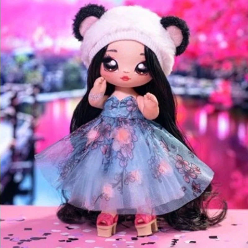 На! Модная Кукла и плюшевый Кошелек-сюрприз 2 в 1 серия 4 млани мод Джули радостное