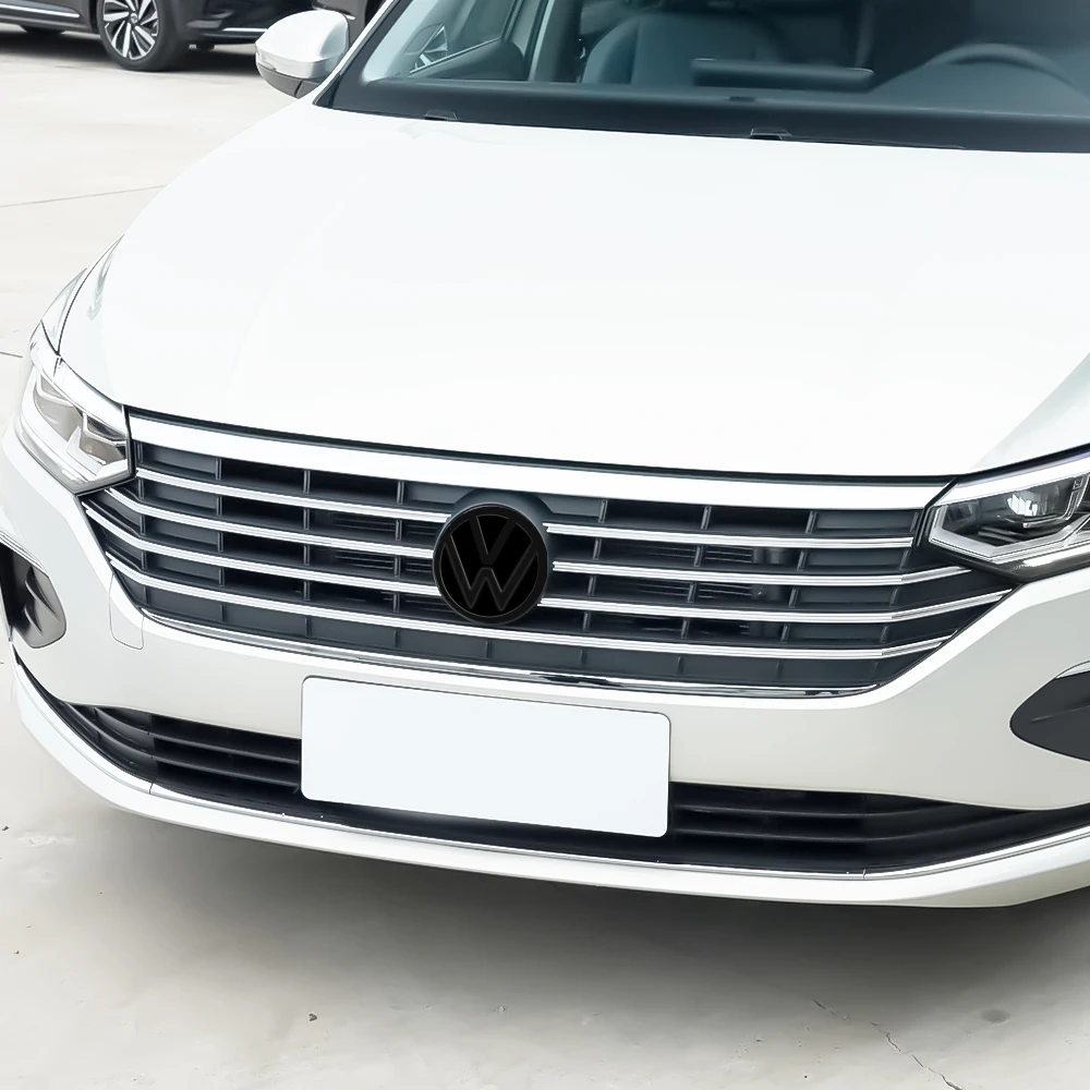 Фото Комплект: Накладка на переднюю решетку и эмблема багажника для Volkswagen VW Golf 8 MK 8 Passat POLO T-ROC Arteon CC №3
