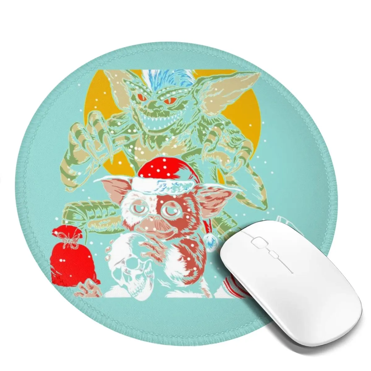 Рождественский коврик для мыши Gremlins Gizmo удобный дешевый офисный Нескользящий