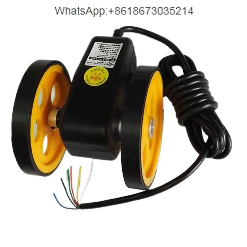 Измеритель длины провода вращающегося колеса