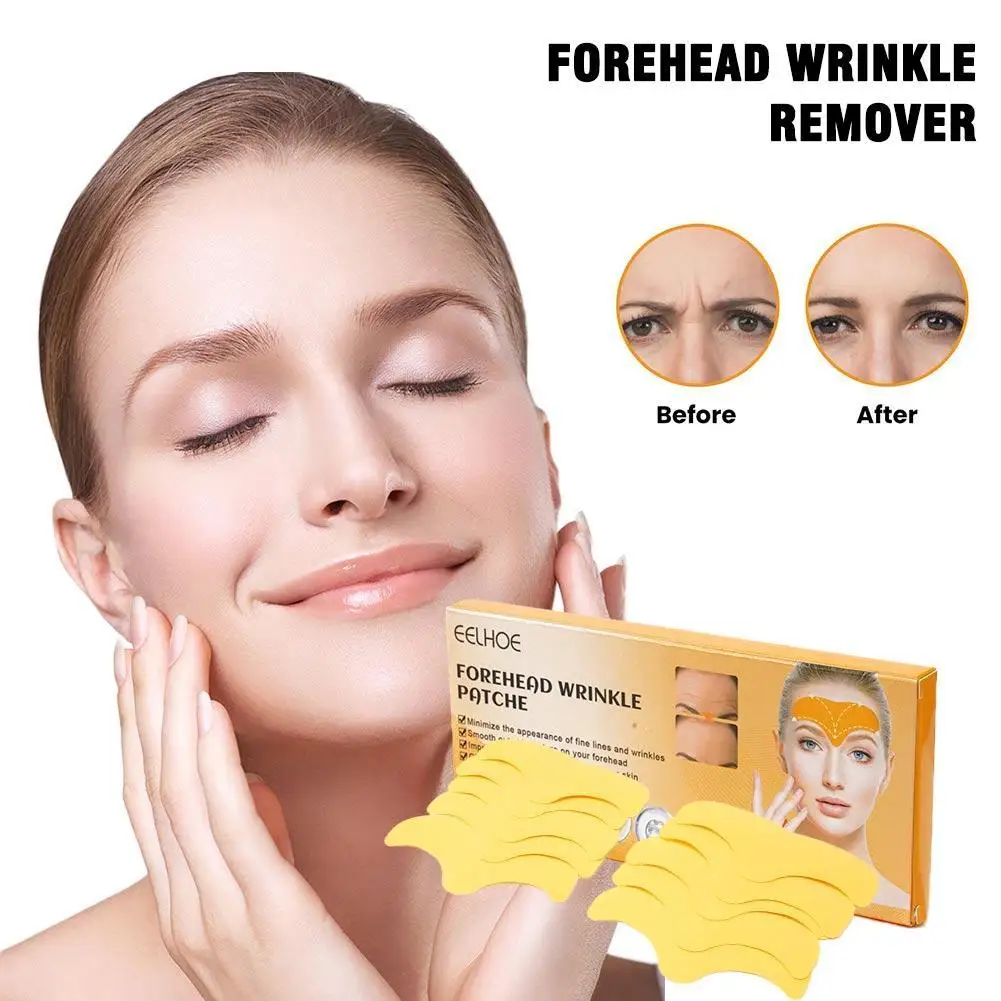 

10PCS Collagen Forehead Wrinkle Patch Face Mask Head Lines Remover Masks Lifting Anti-Aging Stickers Skin Care Beauty