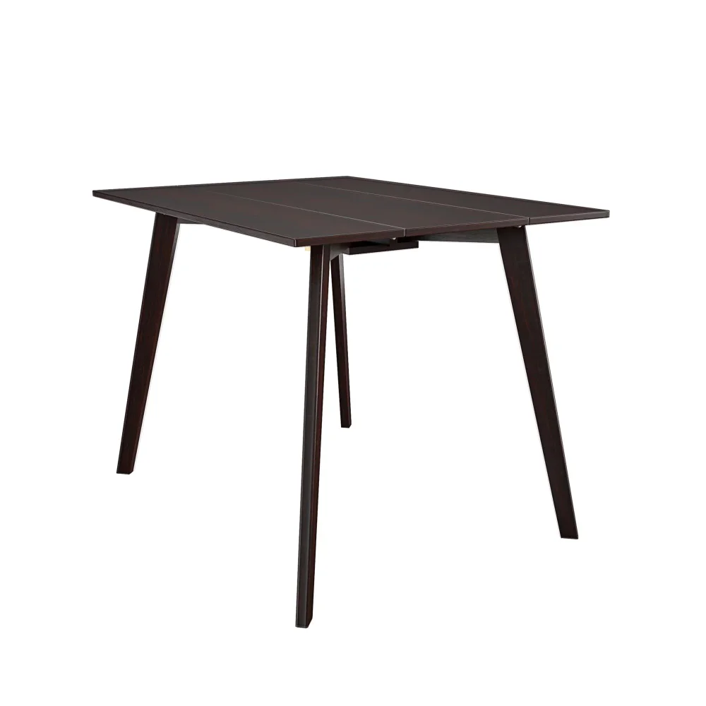 

COSCO 48" x 30" Wood Drop-Leaf Dining & Console Table, Dark Mahogany