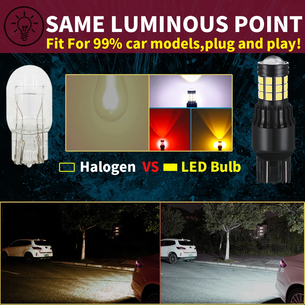 2 шт. задняя фонарь тормозной лампы T20 W21/5W 7443 W21W 580 7440