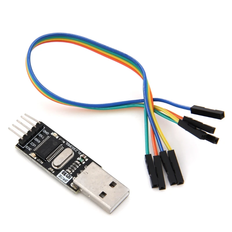 

Auto USB Converter Adapter Converter Module 5V 3.3V Output To RS232 TTL PL2303HX