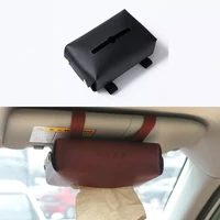 leather car tissue box with hanging armrest sun visor chair back sunroof drawer household car tissue cover