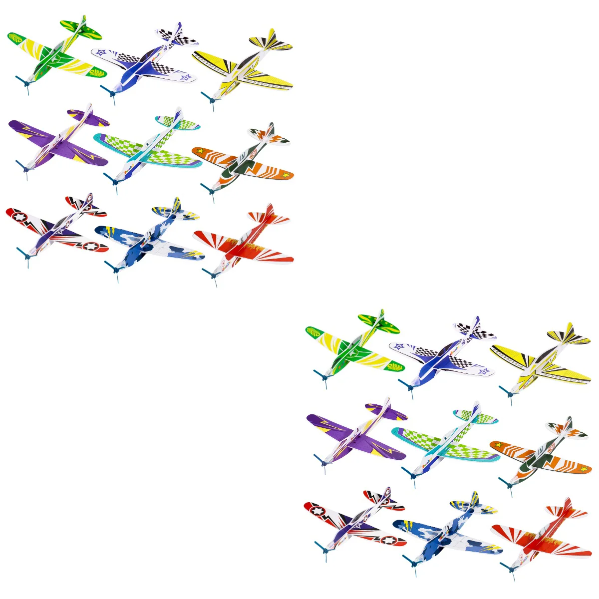 

2 шт. iBaseToy 36 шт. в сборе Летающий планер легкий самолет веселые игрушки для детей планер