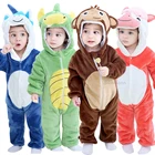 Комбинезон детский, унисекс, с единорогом, зимний