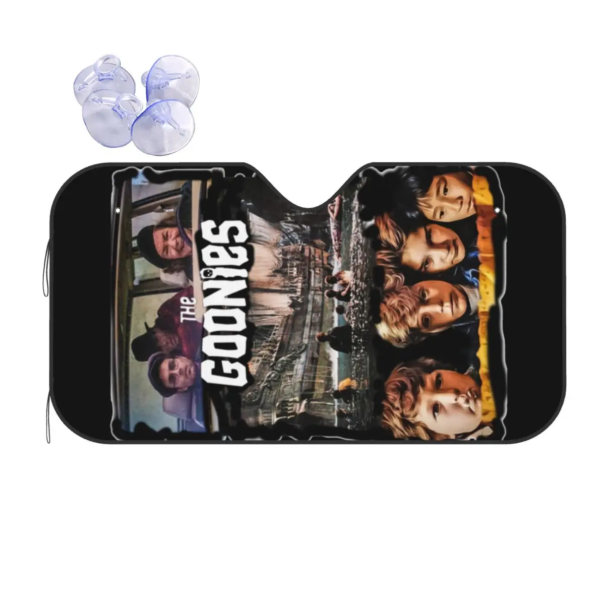 

The Goonies Art Sunshade Windscreen Creative Car Front Window Visor 70x130cm Car Sunshade Blinds Sun Shade Protect