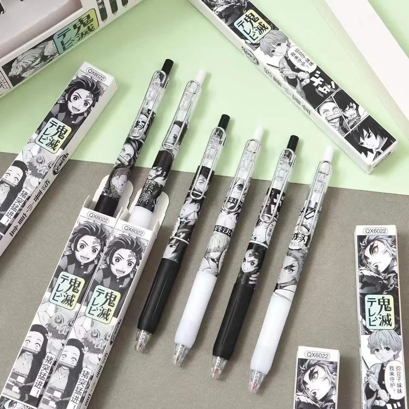 

36Pcs/set Anime Demon Slayer Kimetsu No Yaiba 0.5mm Black Press Gel Pen School Office Writing Stationery Supplies