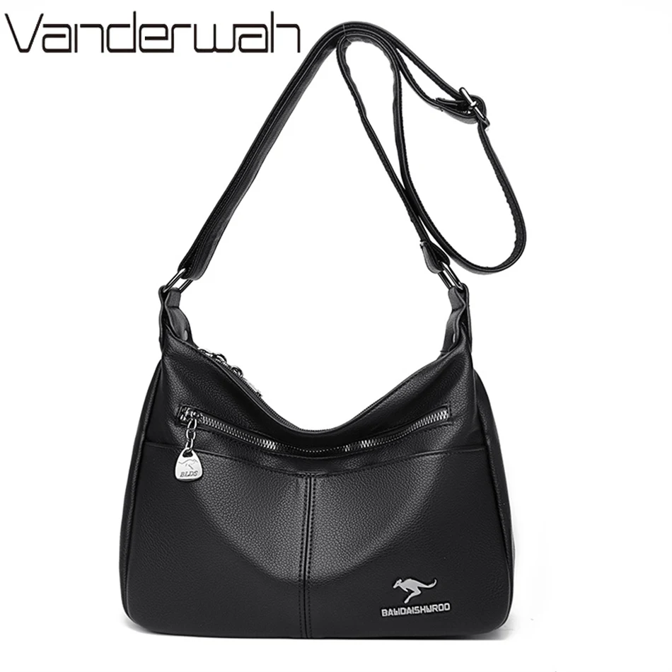

Luxury Leather Crossbody Bags Women Famous Brand Female Shoulder Bag Fashion Shoulder Strap Soft Small Women Handbags Bolsa Sac