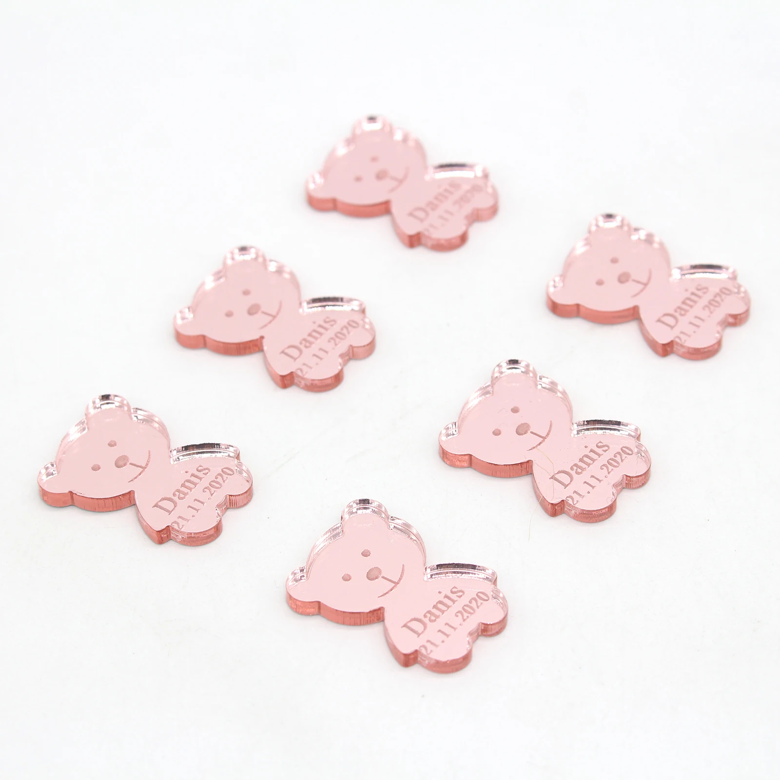 Персонализированный милый Мишка Тедди с гравировкой имени даты дня рождения