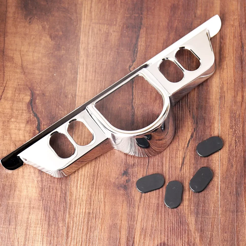 

Chrome Inner Fairing Switch Panel&Inserts Fit Harley 1996-2013 Touring Street Glide Electra Glide FLH/T FLHX Models