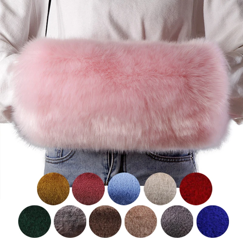 

1Pcs Gloves Accessories Hand Warmer Hand Muff Warm Gloves Faux Fur Women Men Winter Fluffy Thickening Lengthen Hand Warmer