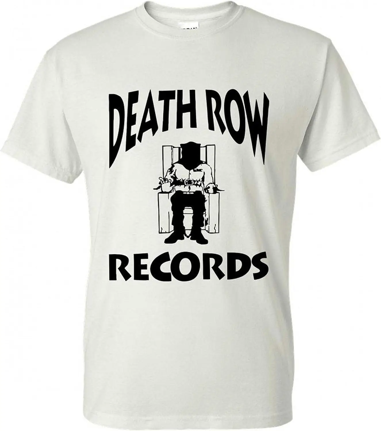 Футболка в стиле 90-х хип-хоп с надписью New Death Row музыкой гангстером Rap Compton Los Angeles