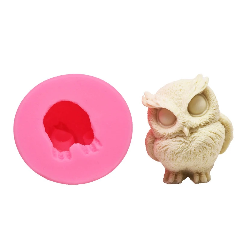 Promotion! Owl Resin Silicone Mold 3D Shaped Candle Moulds DIY Bird Casting Molds Animal Clay - Fondant Mould |