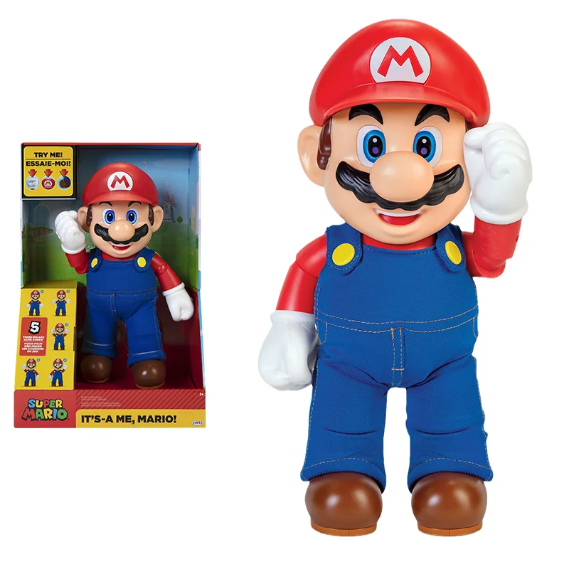 Model Mario Doll 36cm Can Make A Sound Action Figure Toys For Kids Gift