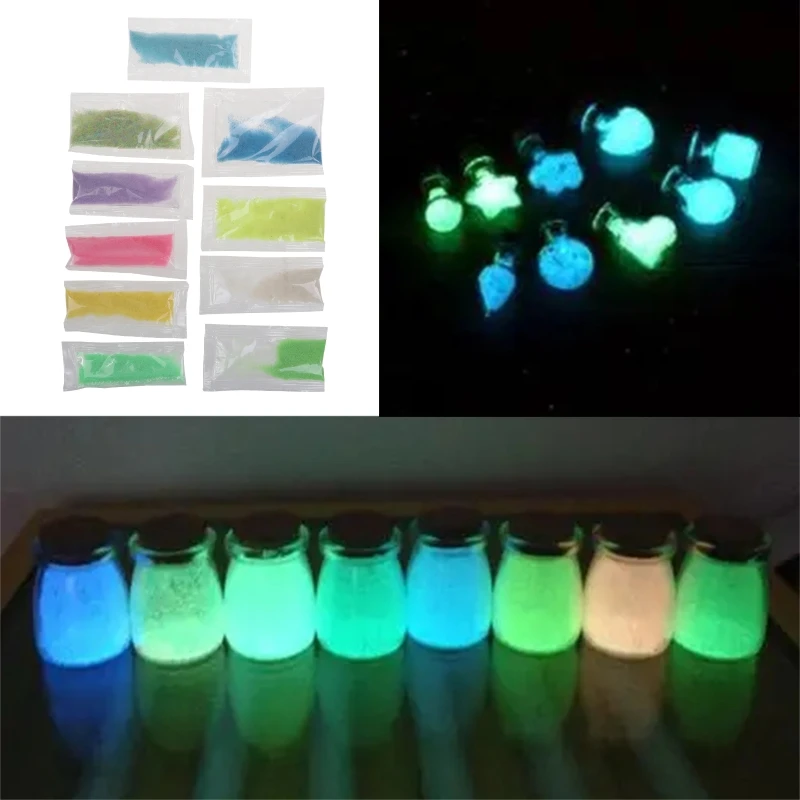 

Luminous Sand Photoluminescent Gravel Fluorescent Particles for Party Wall Bottle Glass Decoration Luminous Art Paint