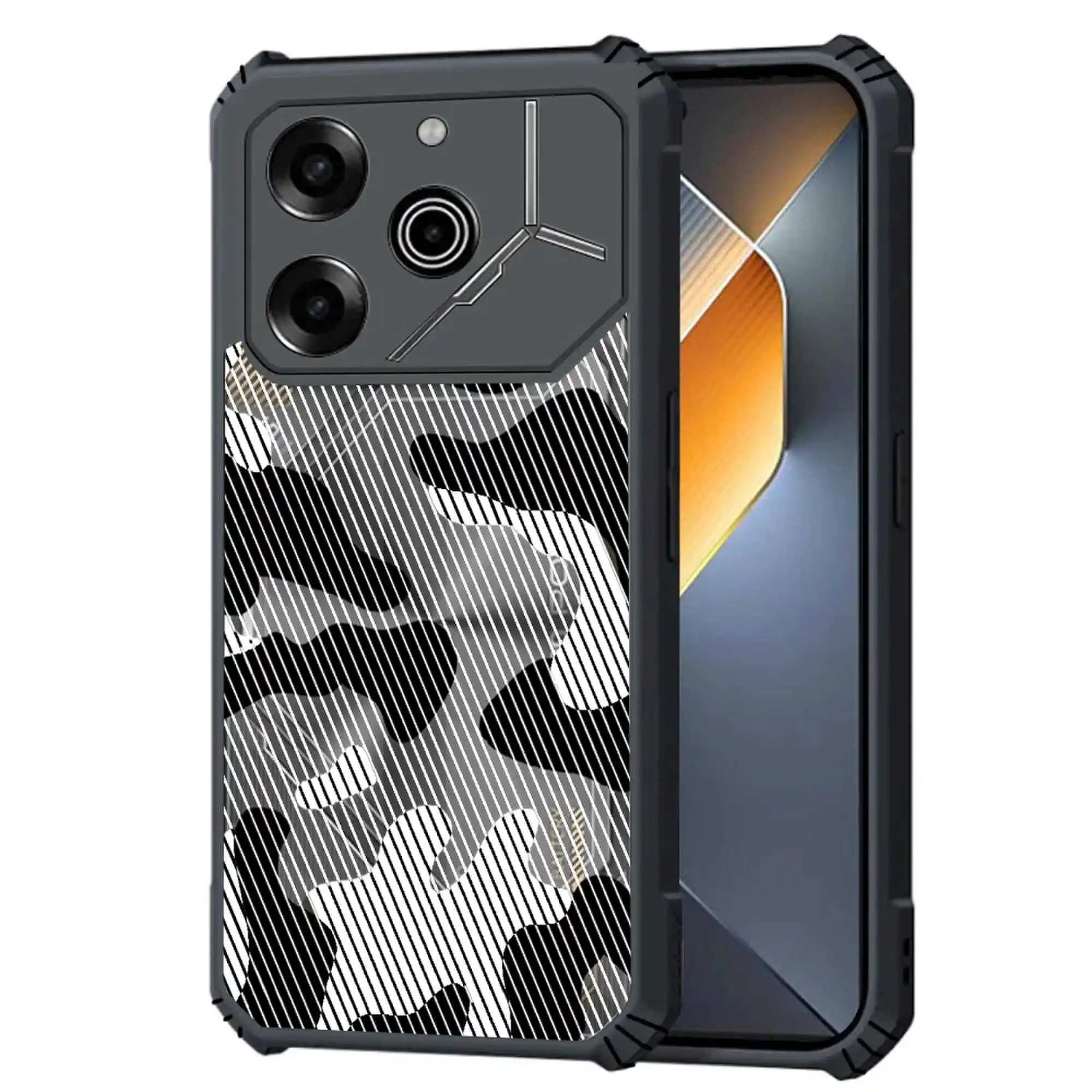 Прозрачная искусственная кожа для Tecno Pova 6 5 4 Pro Neo 3 2 Li7 Li9 противоударный акриловый