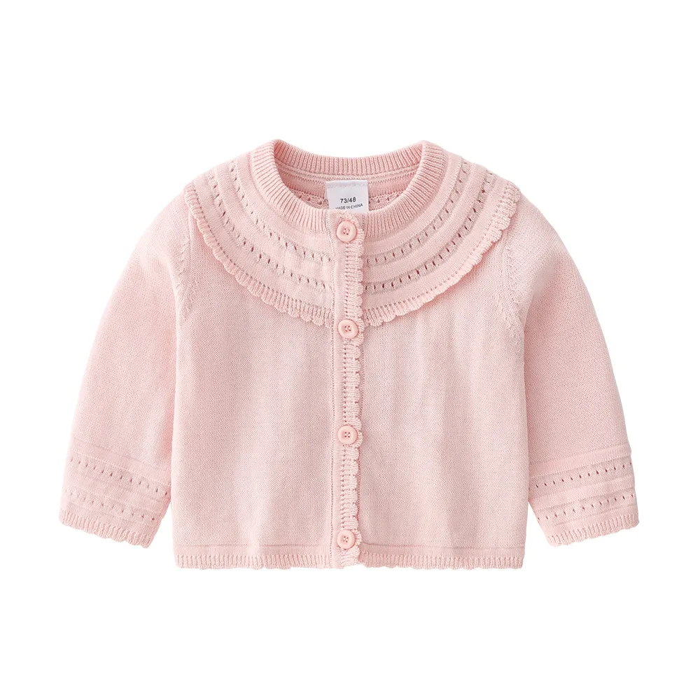 

Spring summer newborn baby girls clothes outfits wear jersey cardigan sweater jacket for baby clothing 1st birthday sweater coat