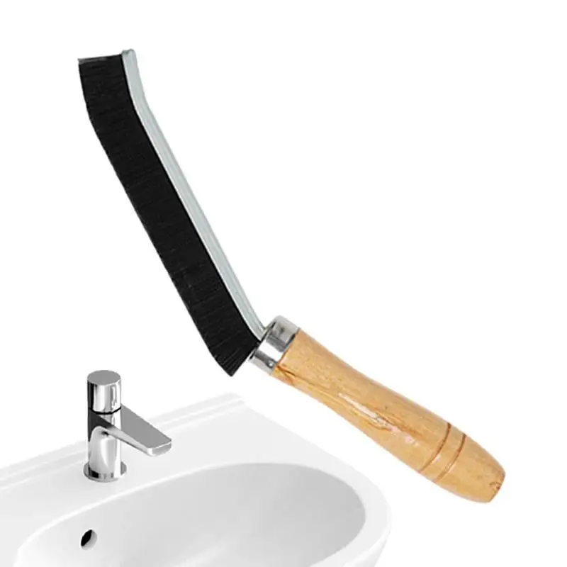Grout Cleaner Scrub Brush Hand-held Groove Gaps Cleaning Tool Multi-functional Window Crevice Brush For Bathroom Kitchen Shower
