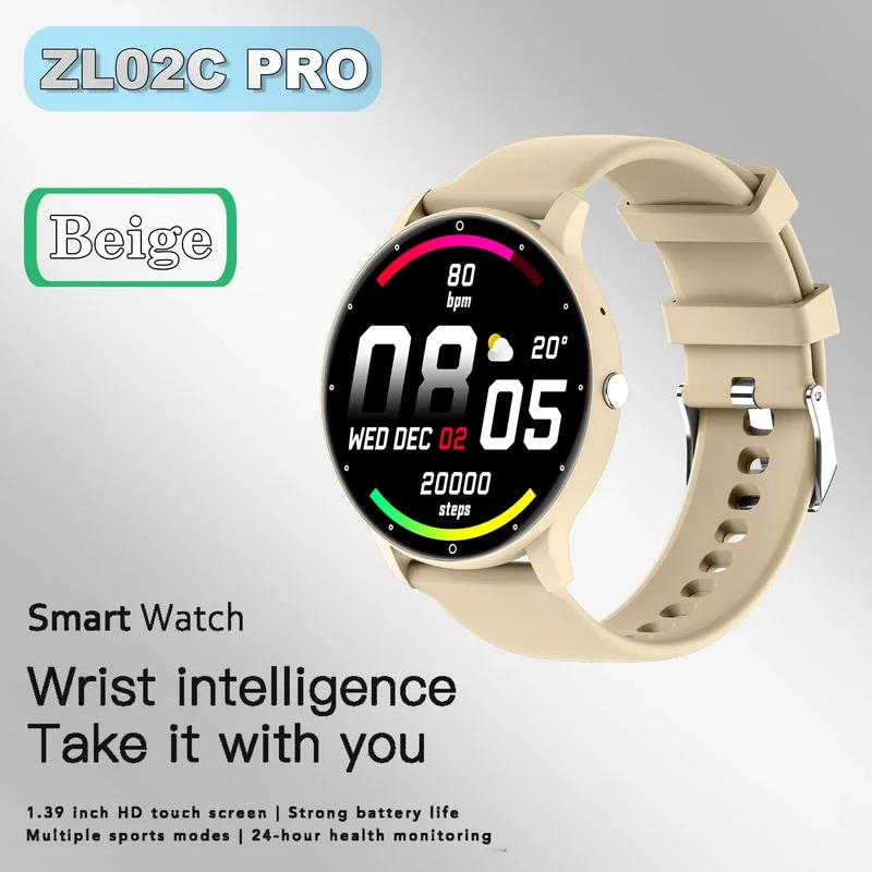 Zl02C Pro Мониторинг здоровья для мужчин и женщин 1 28-дюймовый сенсорный экран с