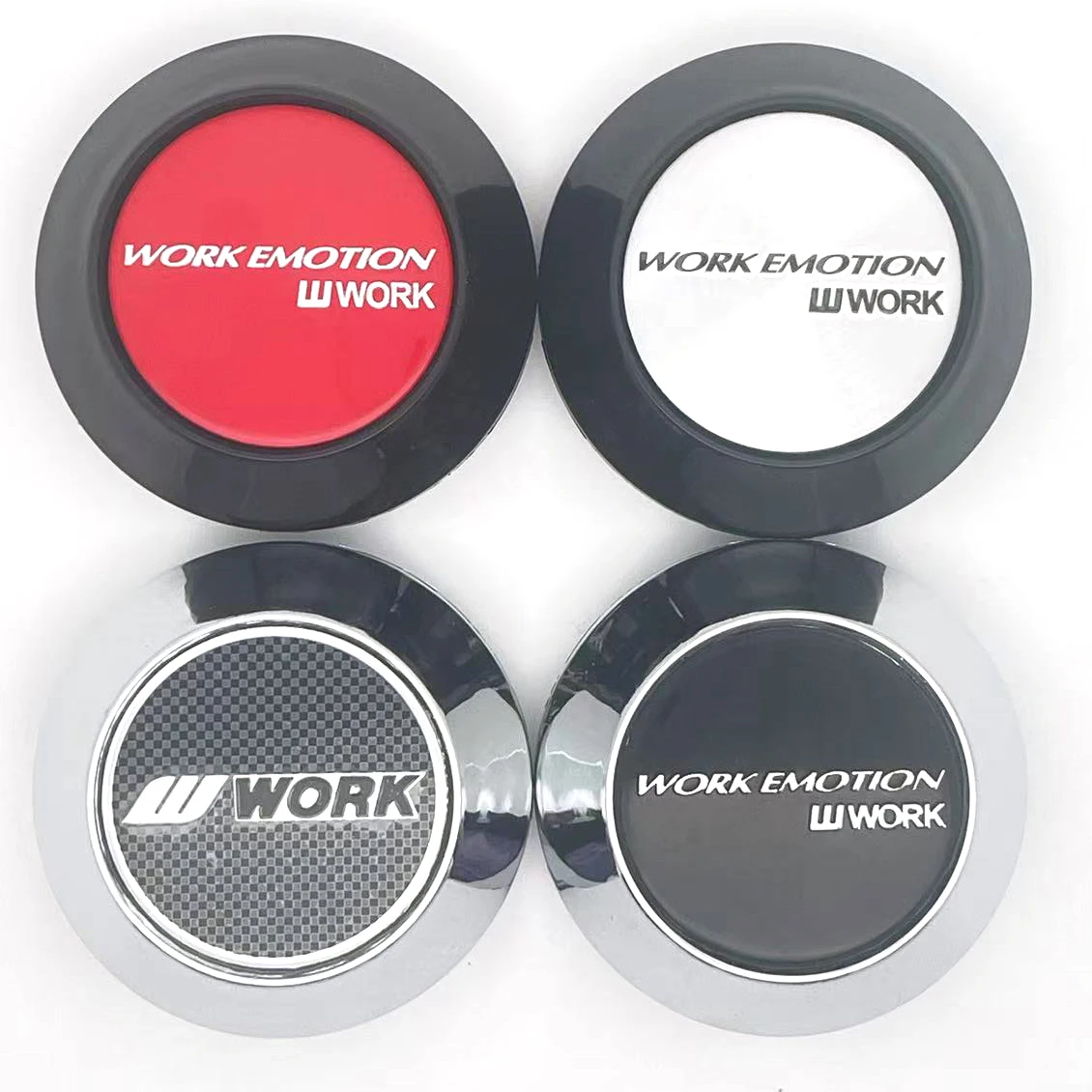 4PCS/Lot 68MM Car Wheel Center Caps for WORK EMOTION WHEEL Emblem Logo Car Styling Accessories