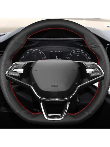 Оригинальные аксессуары из натуральной кожи для Skoda Octavia A7 Kodiaq Karoq Fabia Superb славянские автомобильные аксессуары