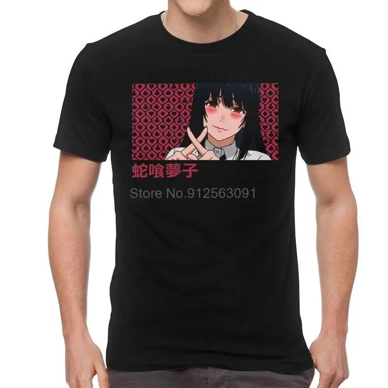 

Yumeko Jabami Kakegurui T-shirt Men Streetwear T Shirts Short Sleeve Anime Manga Tshirts Cotton Tees Top Oversized