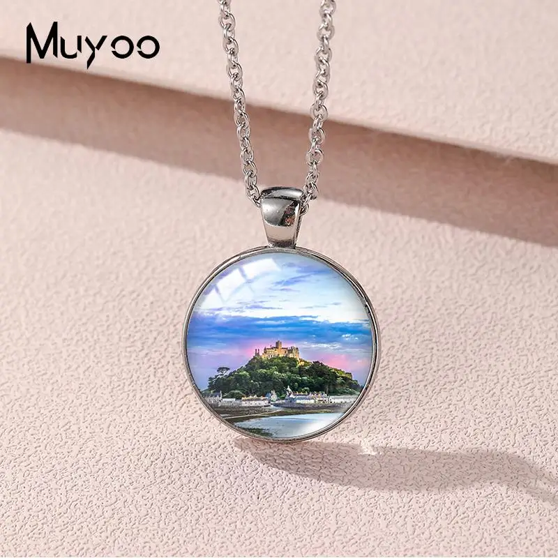 Новинка 2023 ожерелье с подвеской креплением в стиле Святого Майкла круглым