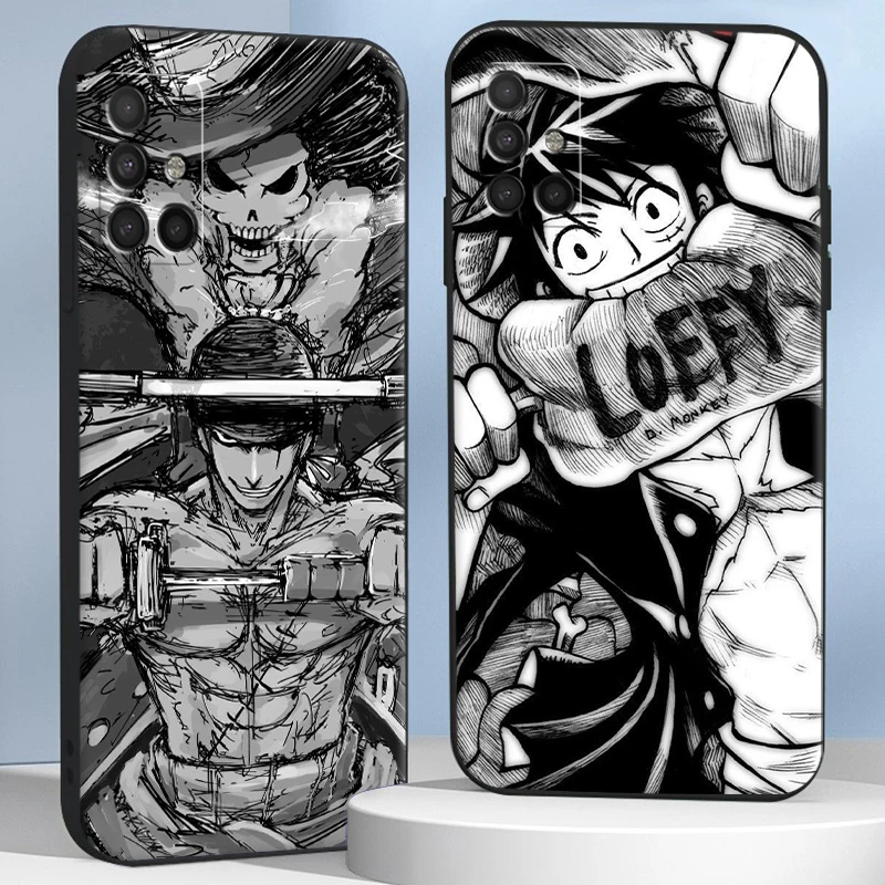 

Japan Anime One Piece Phone Cases For Samsung S20 FE S20 Lite S8 Plus S9 Plus S10 S10E S10 Lite M11 M12 S21 Ultra Funda Shell