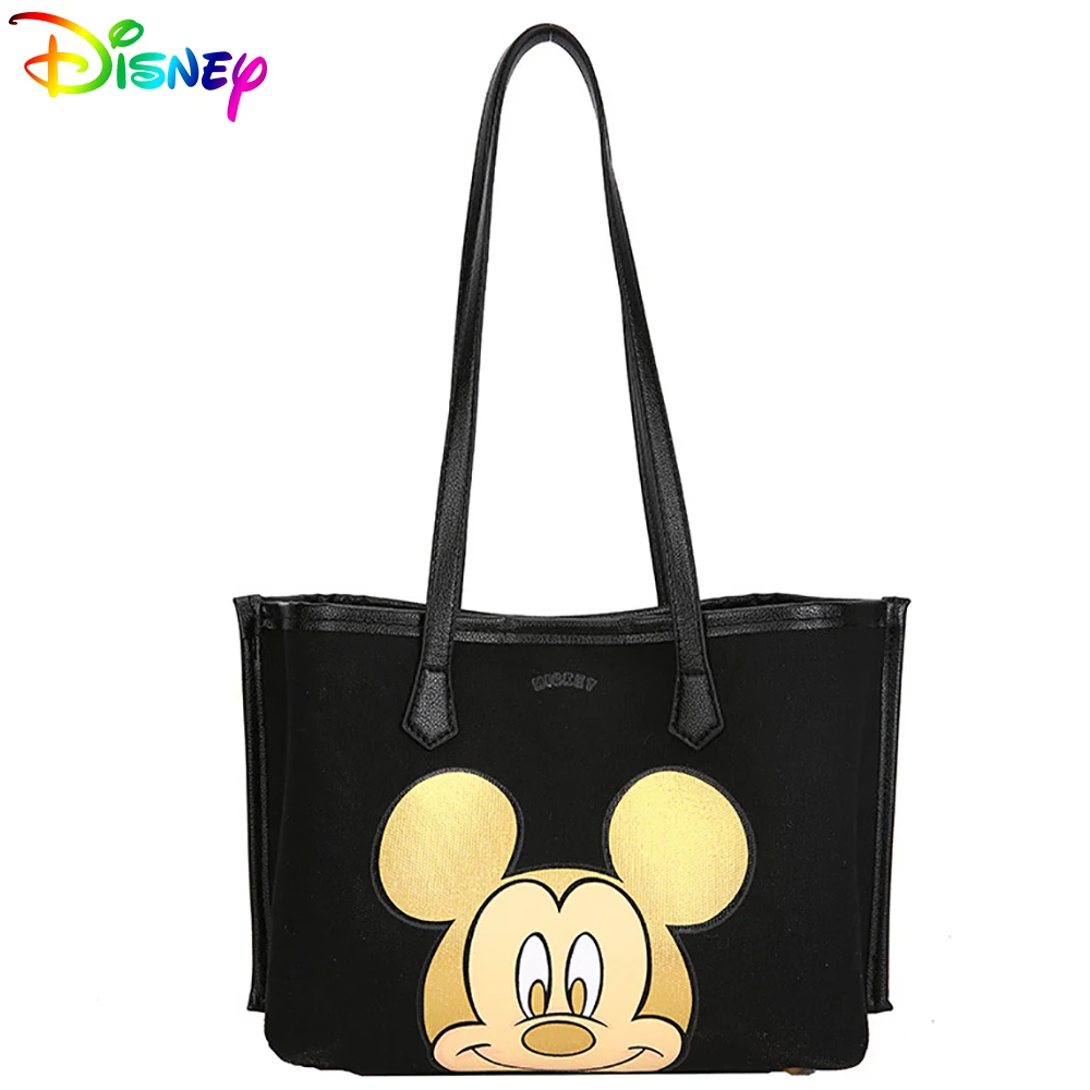 

Disney Luxury Women's Shoulder Bags For Girls Cartoon Mickey Cute Ladies Handbag Female Shopping Fashion Bucket Bag High Quality