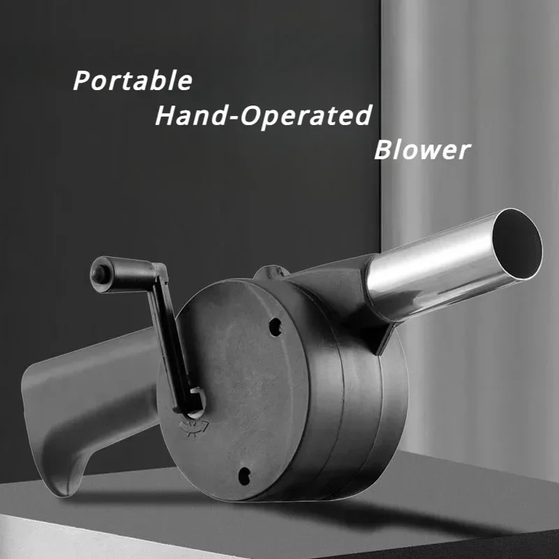 Портативная ручная воздуходувка для барбекю подставка сгорания с сильным огнем