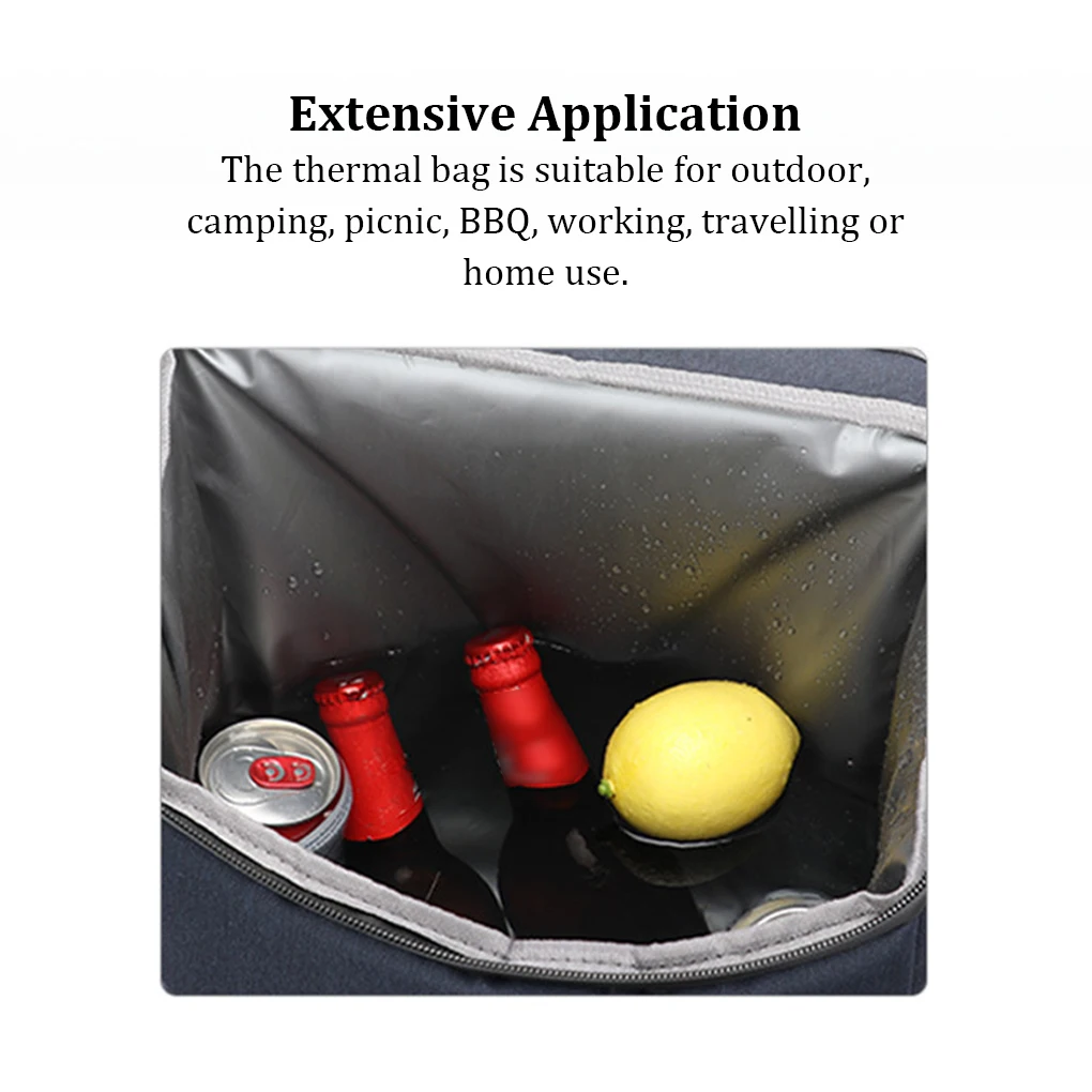

Сумка-холодильник для пива, изолированный Водонепроницаемый термопакет на молнии, вместительный для хранения свежести пикника