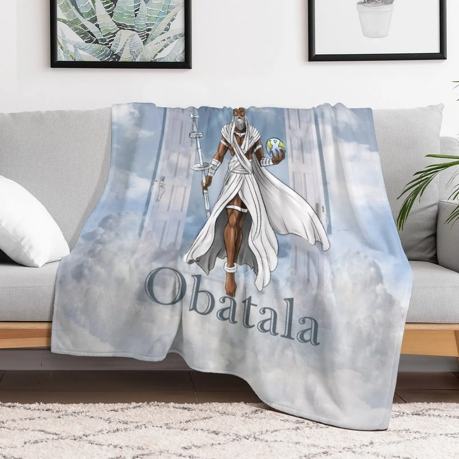 Obatala Бог творчества и мудрости в Yoruba Pantheon покрывало роскошные брендовые дорожные