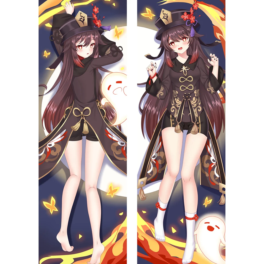 

Genshin Impact Dakimakura Hu Tao Anime Double-sided Print Life-size Body Pillow Case