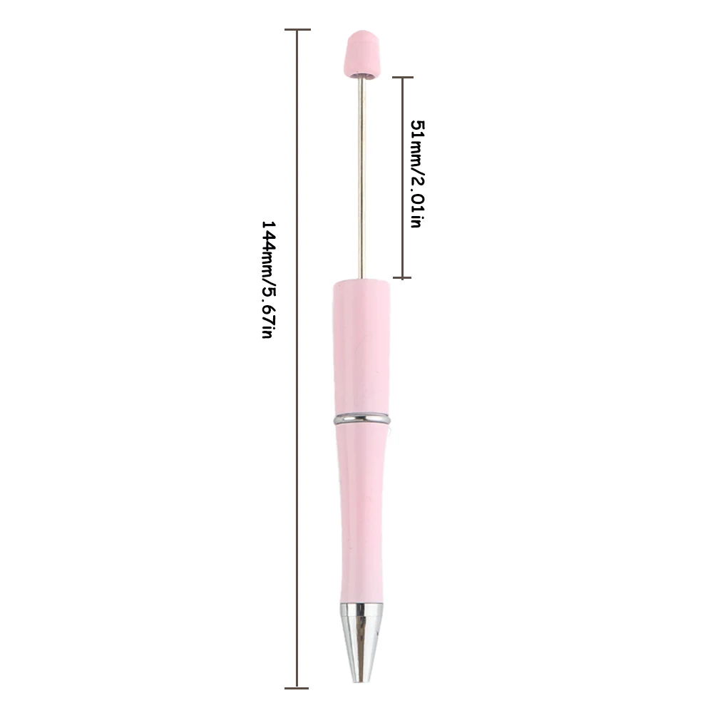 50/100/200Pcs Ballpoint Pen DIY Bead Pen Plastic Beadable School Office Writing Supplies Stationery Wedding Gift