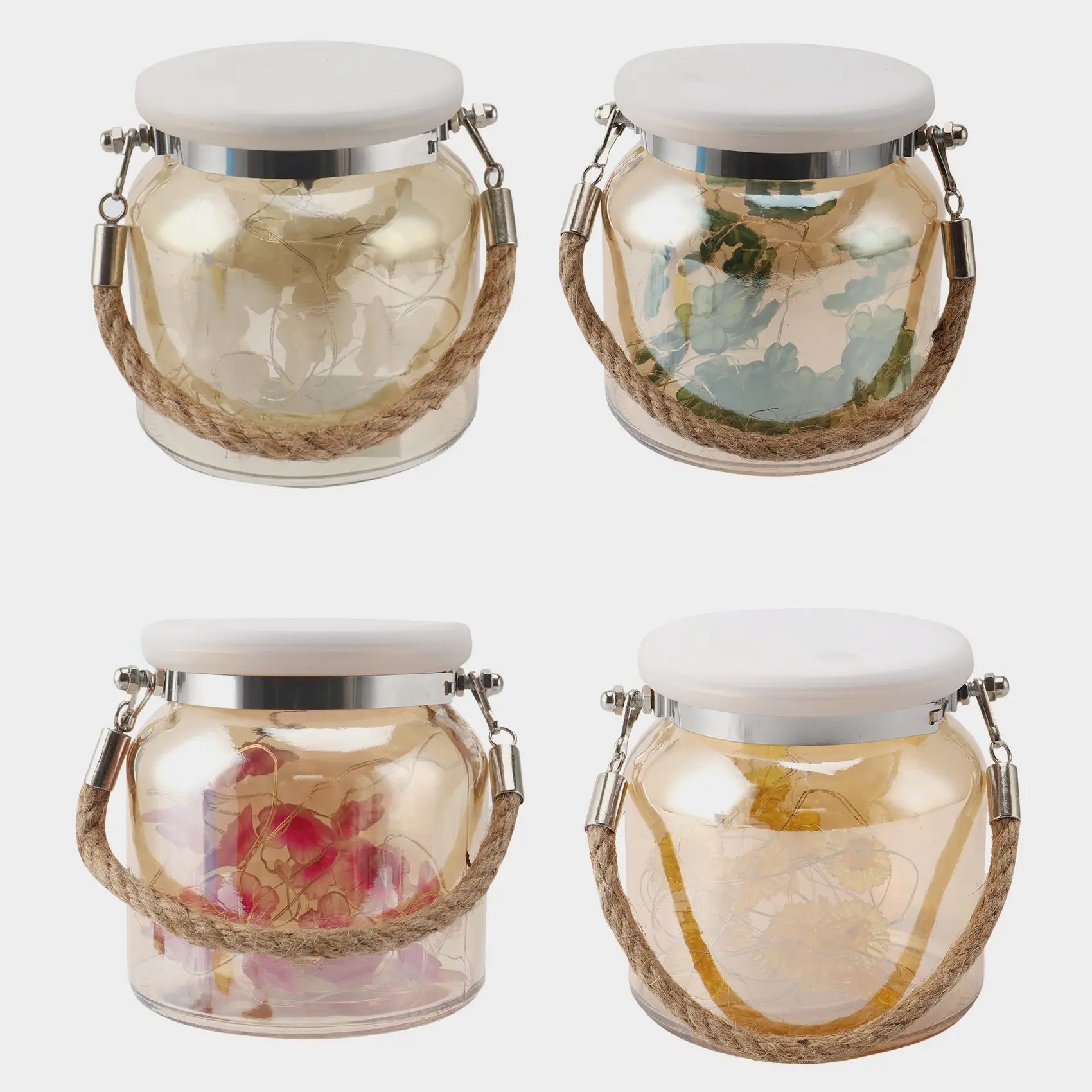 

Гирлянда с крышками Mason Jar, водонепроницаемая гирлянда с крышками светлячков для наружного освещения, внутреннего дворика, сада, Рождества, свадьбы, вечеринки