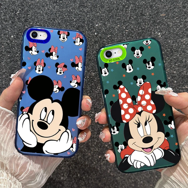 Minnie Mouse Donald Duck Daisy Phone Case For Apple iphone 8 7 X XS XR 11 12 Pro Max Mini SE 2022 Silicone Printed tpu Cover