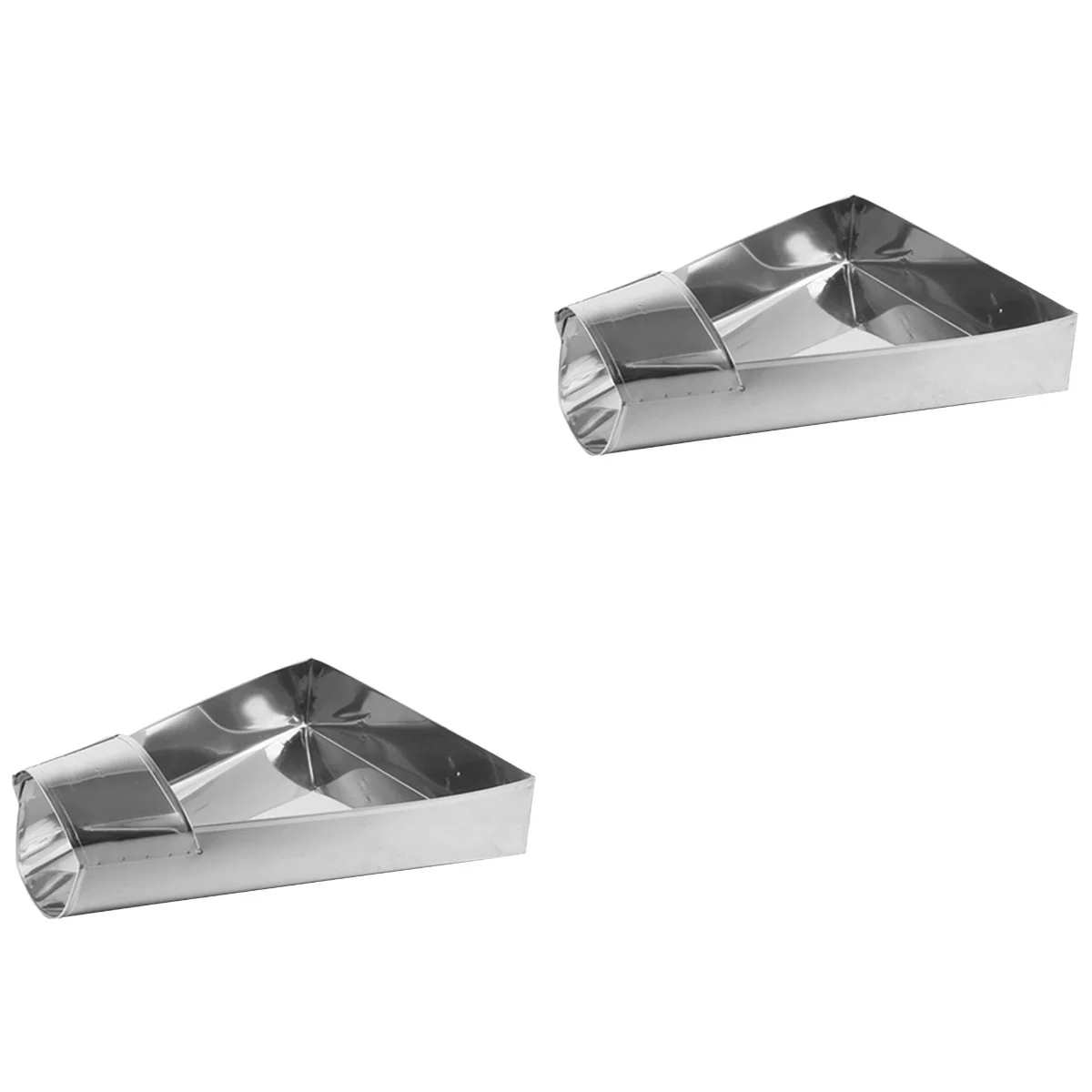 

2x Stainless Steel Practical Store Metal Home Popcorns Scoop Stainless Steel Scoop Fried Chicken Packing Scoop Scoop